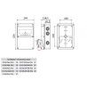 BD6-6230-2020 IP66 Ön 2x380V 5/32A Yan 2x220V 1/16A V12 Kombinasiya qutusu