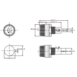 Şüşə qoruyucu tutucu - Panel montajı