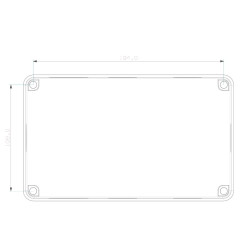 210x120x160 Plastik Qutu